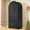Black 2 Doors, variant on Arched Wardrobe Closet with LED Sensor Light & Hidden Mirror, Farmhouse Bedroom Armoire with Drawer, 71" Freestanding Closet with Hanging Rod