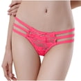 thumbnail image 1 of Hvobtty Culottes String en Dentelle pour Femmes, Mode pour Femmes Broderie Gaze Transparente Taille Basse G-string Pantalons Pans String, 1 of 3