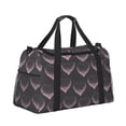 thumbnail image 2 of Disketp pink hearts Bolsa de Viaje Tipo Duffle, Bolso de Mano para Fin de Semana para Mujer, Bolsa de Gimnasio Ligera para Hombre, Esencial para Viajes, 2 of 7