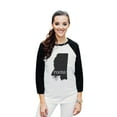thumbnail image 2 of Thread Tank Home Roots State Mississippi MS Unisex 3/4 Sleeves Baseball Raglan White Black Small, 2 of 4