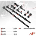 thumbnail image 2 of A-Premium 10Pcs Suspension Kit, Inner Outer Tie Rod End, Ball Joint, Drag Link Adjusting Sleeve, Compatible with Jeep Grand Cherokee 1993 1994 1995 1996 19997 1998 5.2L 5.9L, 2 of 9