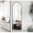 TinyTimes 65"x22" Arched Full Length Mirror, Freestanding Floor Mirror