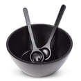 thumbnail image 2 of Abbott Collection AB-75-SIAM-22 13.75 in. Rubberwood Deep Bowl, Black - Large, 2 of 4