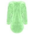 thumbnail image 5 of Baqcunre Crew Neck Plush Top Long Sleeve Thin Fashion Ladies Pullover Sweater Womens Tops Fall Sweaters For Women Trendy Women'S Sweaters Women Clothing Sweaters For Women,Color Green,Size 2XL, 5 of 5