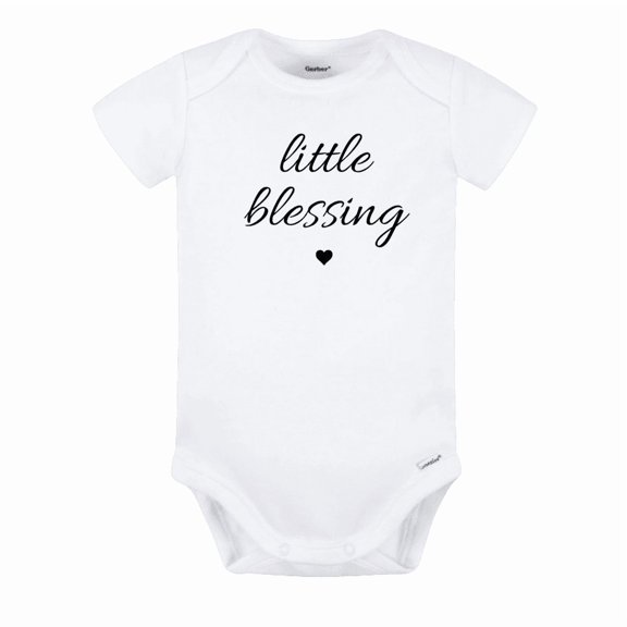 Little Blessing Baby Bodysuit, Newborn Outfit, Baby Clothes, Gift for Children 12m White