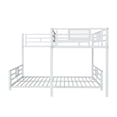 thumbnail image 2 of Noble House Twin over Full L-Shaped Bunk Bed, Space-Saving Metal Frame with Guardrails, Space Saving, White, 2 of 7