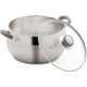 thumbnail image 2 of Daniks Modern Olla de Acero Inoxidable con Tapa de Vidrio | Olla Inducción | Escala de medición | Mangos a Prueba de Calor | 7 Cuartos Ø 24 cm | Plata, 2 of 2