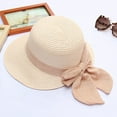 thumbnail image 3 of Seductiva Womens Beach Sun Hat Summer Hats for Women Wide Bongrace Women Straw Beach Hat Little Girl Sun Cap Foldable Ladies Hats Travel Foldable Brim Summer UV Hat 1PC, 3 of 3