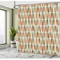 thumbnail image 4 of Ambesonne Retro Shower Curtain, 60s 70s Style Round Shapes, 69"Wx75"L, Burnt Orange, 4 of 4