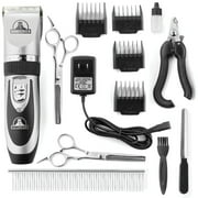 Pet Union YP-PM7C-TD85 Professional Dog Grooming Kit (Silver)