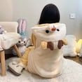thumbnail image 3 of Conjunto de Pijamas de franela gruesa con capucha para el hogar, ropa de dormir cálida con bata larga de dibujos animados de Coral, traje de invierno para Navidad y Elk, 3 of 4