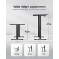 thumbnail image 3 of Electric Standing Desk with Sedentary Reminder, 55 x 24 Inch Adjustable Height Electric Standing Desk Stand up Desk for Home Office, 3 of 6