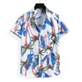 thumbnail image 2 of Camisas De Vestir Para Hombre Manga Larga T Camisas para la camisa suelta de ManButton BeachCasual (White, S), 2 of 6