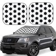 thumbnail image 1 of Balery Soccer Ball Parasol para parabrisas de coche de 2 piezas | Parasol plegable para parabrisas delantero de coche para la mayoría de sedanes-Small, 1 of 6