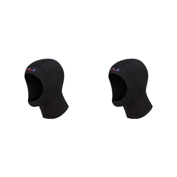 Soidarity DIVE SAIL 1MM Gorros de buceo Keep Warm Neoprene Hoodie Mujeres Hood Neck Cover Sunscreen Swim Wetsuit Gorro de natación para 【SG】 2piezas