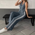 thumbnail image 7 of Women's Color Casual Fashion Sleeveless Vest And Pants Two-piece Set Dark Gray M Dark Gray M, 7 of 7
