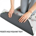 thumbnail image 3 of Red Strawberry Cow Pattern Hot Yoga Mat Towel Non Slip for Hot Yoga - Quick-Drying Yoga Mat Cover with 4 Corner Pockets with Travel Bag - Hot Yoga Towel Non Slip Grip Moisture Wicking Sweat 70"x26", 3 of 6