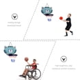 thumbnail image 4 of MasteelfCA 1 Set Hanging Basketball Set with Mini Basketball for Home Office Bedroom, 4 of 8