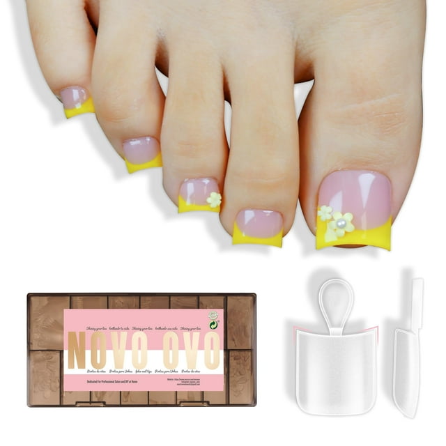 Puntas para uñas postizas NOVO OVO Sharp Square Moon Curve x330