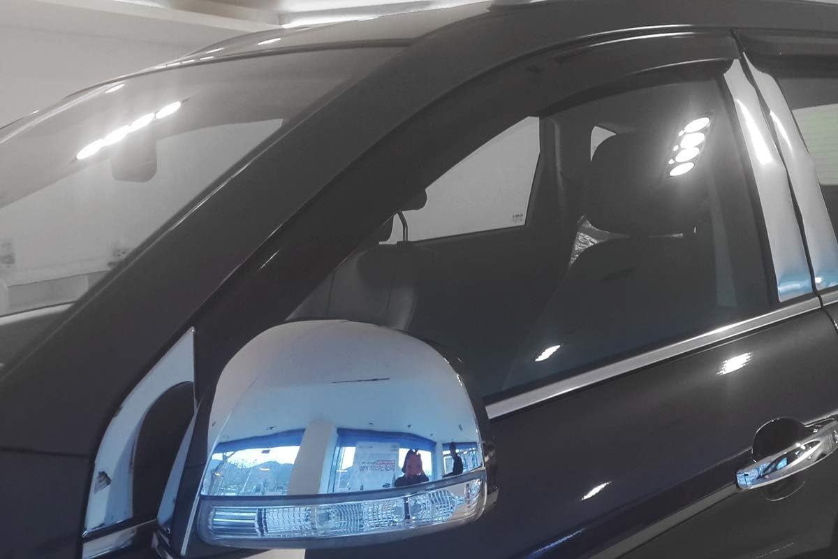 AUTOCLOVER Smoked Window Visor Deflector Sun Rain Vent Guard 4p compatible with 2012-2015 Captiva Sport