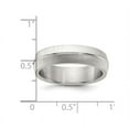 thumbnail image 3 of Bague Anneau pour Homme en Titane Poli et Texturé (6 mm), 3 of 4