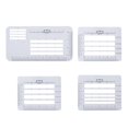 thumbnail image 3 of opvise 4Pcs Envelope Templates Envelope Addressing Guide Stencils Lightweight Portable DIY Calligraphy Ruler Line Guide Stencil Templates Set 4pcs, 3 of 8