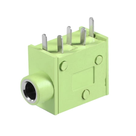 5Pcs PCB Mount 3.5mm 5 Pin Socket Stereo Jack Audio Video Connector Green PJ325 price history on PriceWatchPro