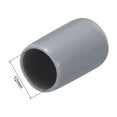 thumbnail image 3 of 20 piezas de tapas de goma de 12 mm (1/2") cubiertas de tornillo de tubo redondo de vinilo PVC protectores de rosca grises, 3 of 5