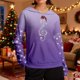 thumbnail image 2 of WILLBEST Sudadera con Capucha Cozy Style de Manga Larga, Estilo Casual y Cómoda, Ideal para Estar En Casa Durante Las Fiestas Diseño Estampado X-Grande, 2 of 5