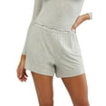 thumbnail image 4 of Biezeib Women's Summer Casual Pajama Shorts Elastic Band Loose Fit Button Striped Lounge Shorts, 4 of 6