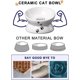 thumbnail image 4 of Cuenco para gatos antivómitos, cuencos elevados para comida para gatos, cuenco elevado inclinado para gatos, cuenco de cerámica para comida para perros pequeños, protege la columna vertebral de las m, 4 of 5