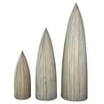 thumbnail image 2 of Cottage Solid Wood 3 Boat Shaped Freestanding Shelves in Driftwood Brown, 2 of 3