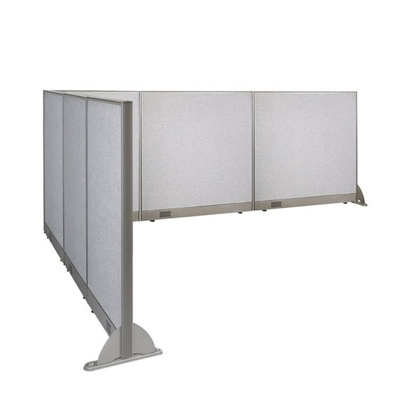 GOF L-shaped Freestanding Office Partition, Room Divider, Privacy Screen, Workstation Cubicle (90”D x 132"W x 48”H)