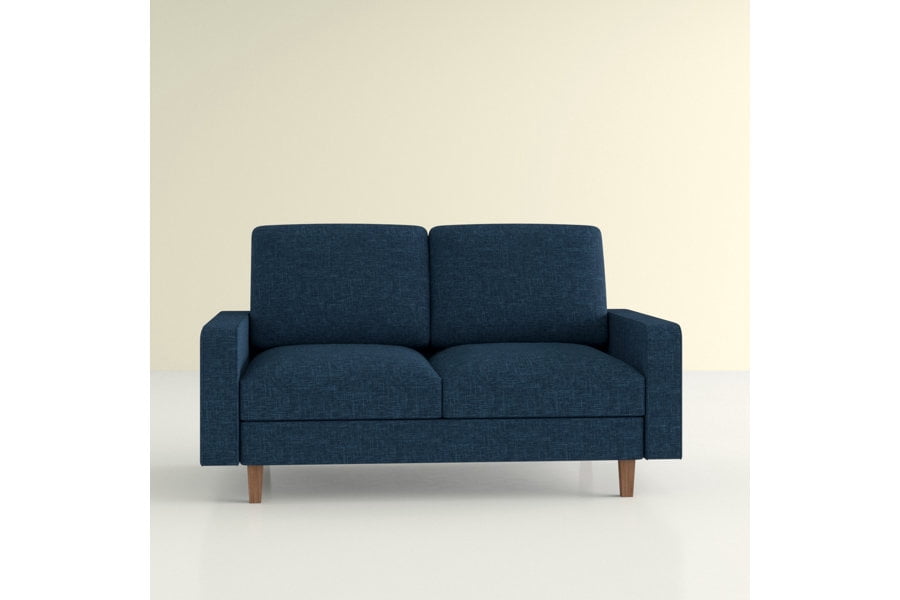 US Pride 57.9 inch wide soft upholstery tapered legs loveseat