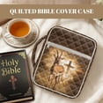 thumbnail image 7 of FOR U DESIGNS Antelope Cross Print Bible Cover Case for Women Men Carrying Organizer Bag Washable Bible Journaling Supplies Quilted Handbag Church Bag Bible Protective, 7 of 7