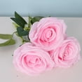 thumbnail image 3 of Artificial Roses 10.6"Tall Silk Rose Single Branch Rose,One Flower Bobo Ball Rose,Multicolor Rose DIY Decorative Rose Wedding Valentines Day Party Garden Decoration Props Imitation Rose Gift, 3 of 6