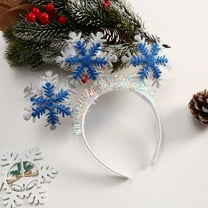 Light-Up Snowflake Headband with Christmas Lights for Holiday Parties and Photo Props