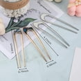 thumbnail image 4 of Rush 4pcs Simple Metal Headdress U-shaped Barrettes Hairpin U-shaped Hair Pin Sticks S997, 4 of 5