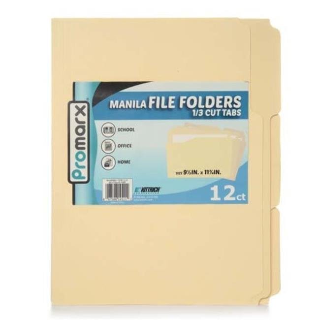 DDI 2330042 Promarx Manilla File Folders 12 Count Case of 48