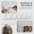 thumbnail image 4 of REGALWOVEN 1 Pack Coat Rack Wall Mount, Coat Hook, Hat Rack, Wall Hooks for Hanging for Entryway, Bedroom White 6 Hooks, 4 of 5