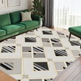 thumbnail image 4 of 5'x7' carpet pads non slip dining room carpet area rug soft checkered area rug washable area rug, 4 of 10