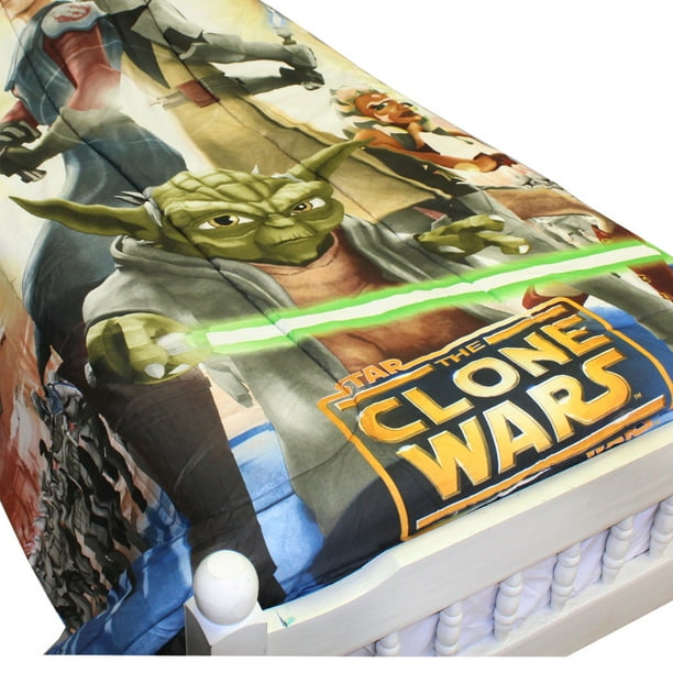 Jay Franco And Sons 17180970 Star Wars Full Comforter Clone Wars Space