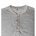 thumbnail image 4 of Xzbqbs Mens Shirts Long Sleeve Casual Classic Henley Cotton T-Shirts Lightweight Button Tee Shirts Business Shirts for Men, 4 of 5
