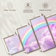 thumbnail image 6 of Elephant Stock Rainbow On Clouds Wall Art - Horizontal Multi Panel Canvas - Living Room Wall Decor - Nature Multi Panel - Pink And Purple Decor - 80" x 36", 6 of 8