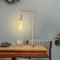 Rosegold Table Lamp - Modern Table Lamp for bedroom, cute table lamp for girls' room office dormitory