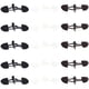 thumbnail image 2 of 15 ganchos para ropa, hebillas, conectores sencillos de cuero para abrigos (negro, blanco, café), 2 of 7