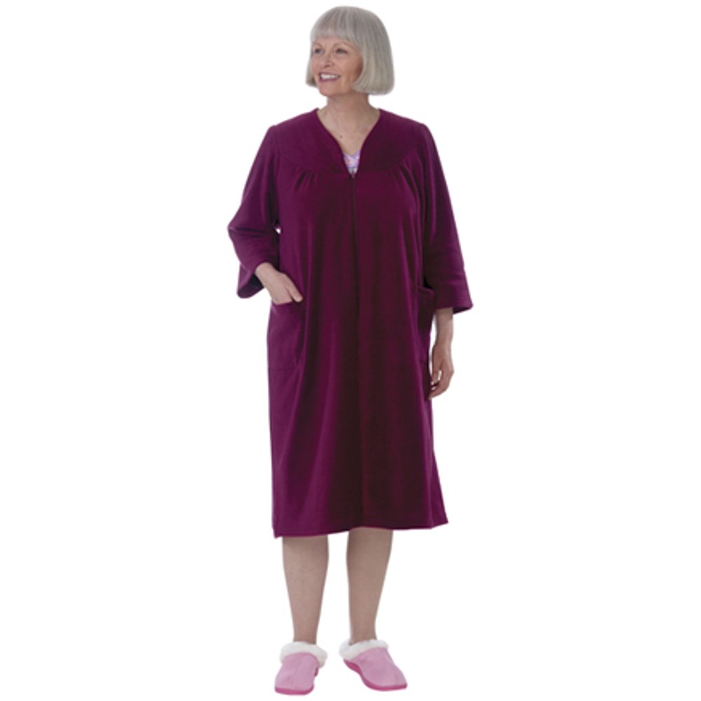 Silvert's Silverts Women Robe Polar Fleece Hospital Gown, 2XL Plus