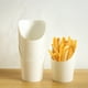 thumbnail image 4 of 25/50 piezas de soporte para papas fritas desechable de papel Kraft, vaso para papas fritas, vaso para charcutería, caja para bocadillos, postres, papas fritas, suministros para fiestas, 4 of 5