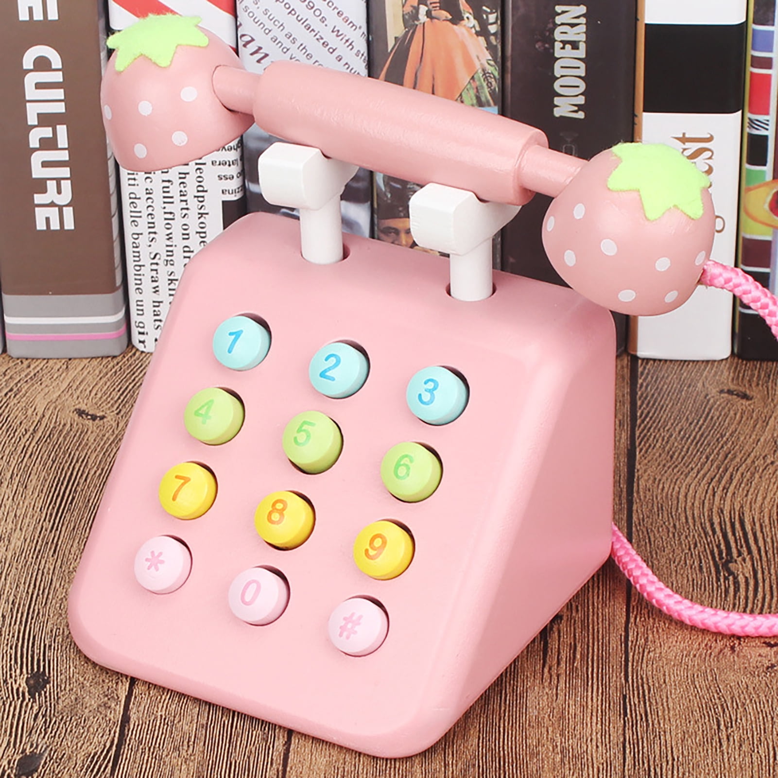 Neinkie Rotary Phone Toy Retro Style Hand-eye Coordination Wear