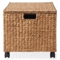 thumbnail image 4 of Casafield Rolling Filing Cabinet, Cinnamon - Water Hyacinth Hanging File Folder Organizer, Home Office Storage, 4 of 7